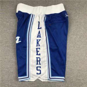 La Lakers Just Don Shorts NBA Basketball Shorts bl